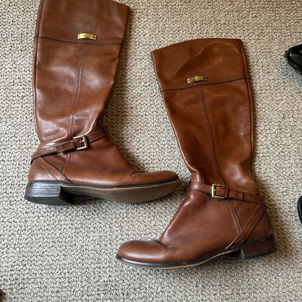 Coach Leather Riding Boots